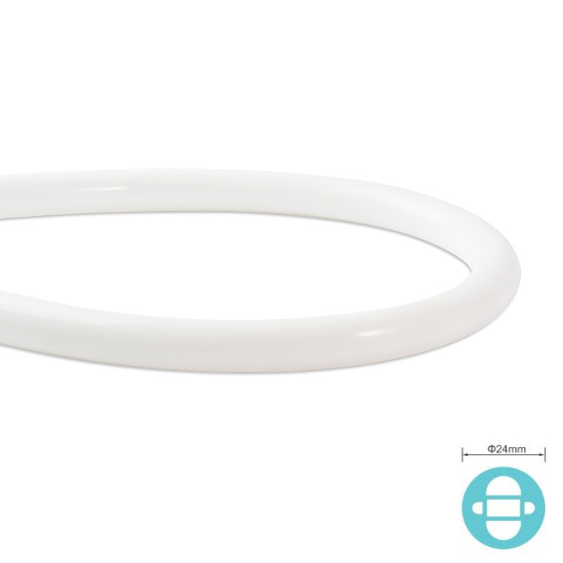 Φ24mm Silicone Bendable LED Channel Tube 360° Emitting For 8mm Strip